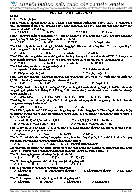 Đề kiểm tra chương 4 môn Vật lí lớp 10 - Nguyễn Thị Hà My